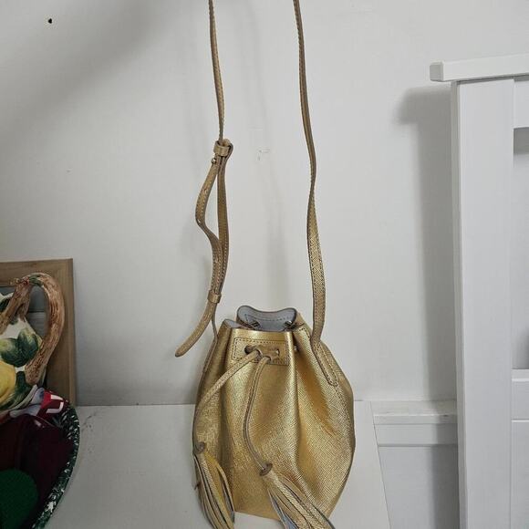 J.Crew gold metallic bucket bag - Picture 4 of 4